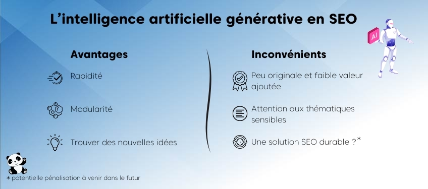 IA générative avantages inconvénients